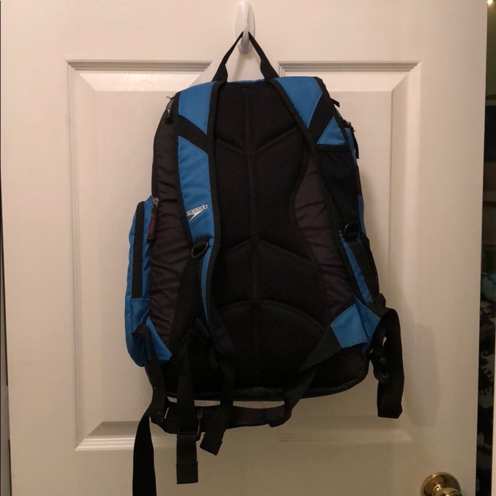 Speedo Blue and Black Swim Backpack - Picture 2 of 8